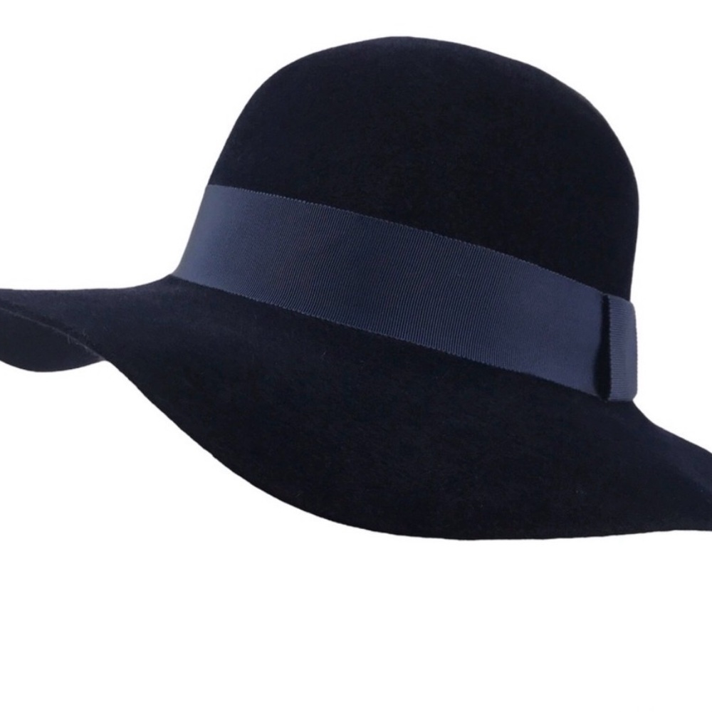 Vintage Bloomingdale's Genuine Velour Poland Made Floppy Brim Nautical Sun Hat